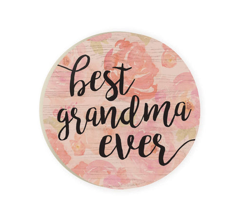 Best Grandma Ever Car Coaster