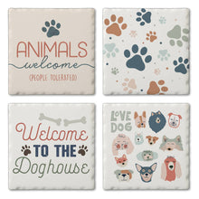 Load image into Gallery viewer, &quot;Dogs Welcome&quot;  Coaster