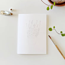 Load image into Gallery viewer, Potted plants paintable notecards