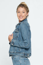 Load image into Gallery viewer, Classic Denim Jacket: Dark Wash