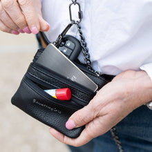 Load image into Gallery viewer, Clip &amp; Go Chain w/Zippered Pouch: Silver