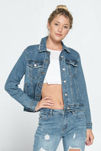 Load image into Gallery viewer, Classic Denim Jacket: Dark Wash