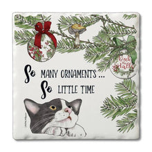 Load image into Gallery viewer, &quot;So Many Ornaments&quot; Absorbent Stone Coaster