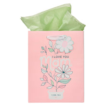 Load image into Gallery viewer, I Love You Mom  Daisy Medium Gift Bag - 1 Cor. 13:4
