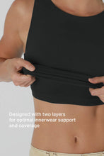 Load image into Gallery viewer, Clean Line Boat Neck Tank Top:Mocha Mousse