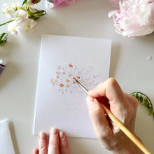 Load image into Gallery viewer, emily lex studio - Bouquets paintable watercolor notecard set