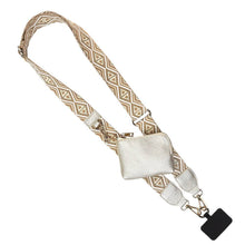 Load image into Gallery viewer, Clip &amp; Go Strap w/RFID Pouch Diamond Pattern: Black