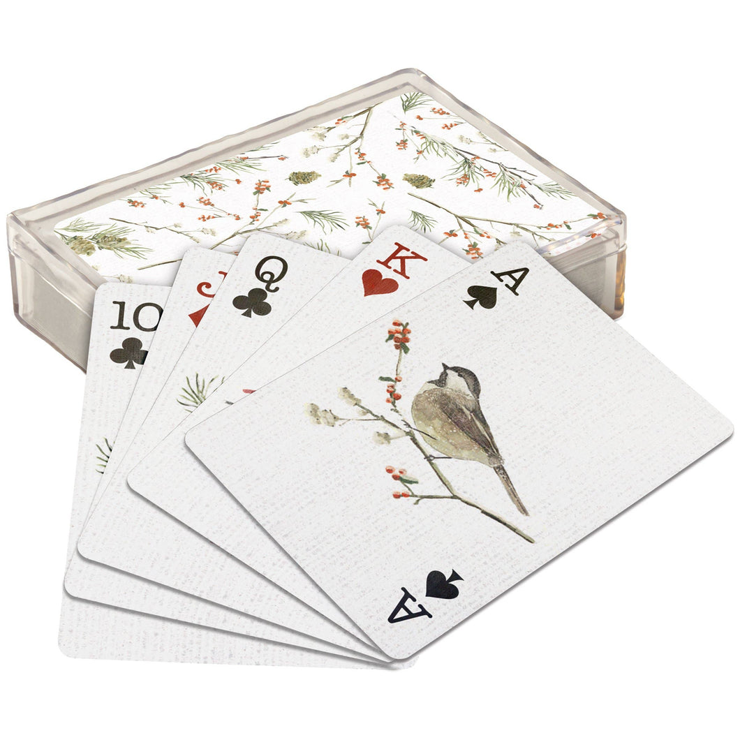 Winter Birds Playing Cards