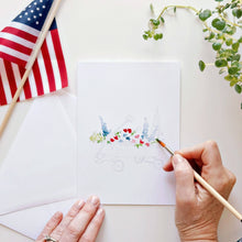 Load image into Gallery viewer, emily lex studio - Americana paintable watercolor notecard set
