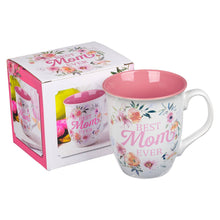 Load image into Gallery viewer, Best Mom Ever White and Pink Coffee Mug - Numbers 6:24