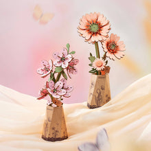 Load image into Gallery viewer, 3D Wooden Flower Puzzle: Sakura