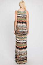Load image into Gallery viewer, Tribal Print Maxi Dress - Curvy Girl