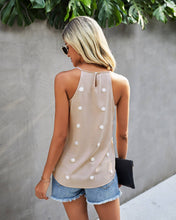 Load image into Gallery viewer, Pom Pom Detail Tank Top Blouse