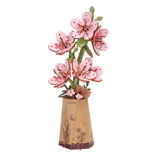 Load image into Gallery viewer, 3D Wooden Flower Puzzle: Sakura