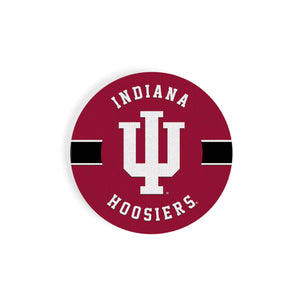 Indiana Hoosiers School and Logo Car Coaster