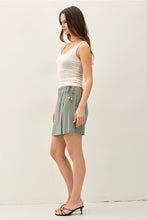 Load image into Gallery viewer, Linen Demi Wrap Mini Skorts