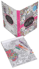 Load image into Gallery viewer, Kaleidoscope: Fabulous Gel Pen Coloring Kit by Editors of Silver Dolphin Books: Kit - Paperback; 48 pages / English