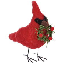 Load image into Gallery viewer, Cardinal With Wreath Critter