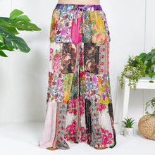 Load image into Gallery viewer, Retro Revival Long Flared Patchwork Pants