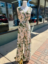 Load image into Gallery viewer, Smocked Waist Floral Jumpsuit