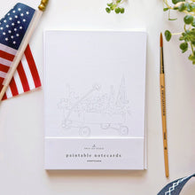 Load image into Gallery viewer, emily lex studio - Americana paintable watercolor notecard set
