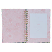 Load image into Gallery viewer, First My Mother Pink Peony Large Wirebound Journal