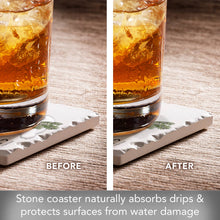 Load image into Gallery viewer, &quot;Feliz Naughty Dog&quot; Single Absorbent Stone Coaster