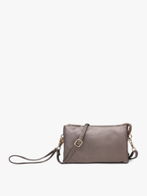 Load image into Gallery viewer, Riley Monogrammable 3 Compartment Crossbody/Wristlet: Bronze