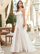 Load image into Gallery viewer, Sleeveless Sweetheart Neck Split Wedding Dress