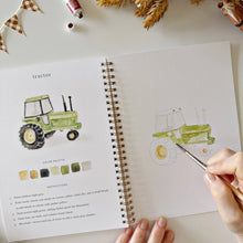 Load image into Gallery viewer, Farm watercolor workbook