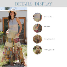 Load image into Gallery viewer, Tiered Every Day Pants with Patchwork: Moss