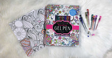 Load image into Gallery viewer, Kaleidoscope: Fabulous Gel Pen Coloring Kit by Editors of Silver Dolphin Books: Kit - Paperback; 48 pages / English