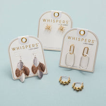 Load image into Gallery viewer, Sleek Twist Dangle Earrings - Silver