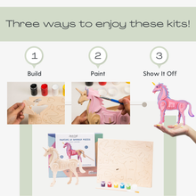 Load image into Gallery viewer, 3D Wooden Puzzles (with paint) Kits: T-Rex