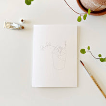 Load image into Gallery viewer, Potted plants paintable notecards