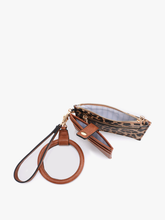 Load image into Gallery viewer, Libby Cheetah Double Wallet Bangle: Lt. Grey
