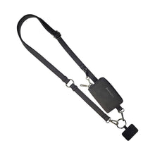 Load image into Gallery viewer, Clip &amp; Go Strap w/Pouch Brushed Vegan Leather: Black