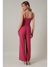Load image into Gallery viewer, Sleeveless Surplice Tie Jumpsuit