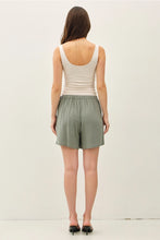 Load image into Gallery viewer, Linen Demi Wrap Mini Skorts