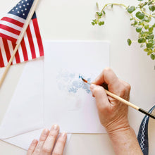 Load image into Gallery viewer, emily lex studio - Americana paintable watercolor notecard set