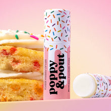 Load image into Gallery viewer, Poppy &amp; Pout - Lip Balm, Birthday Confetti Cake, Pink