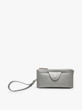 Load image into Gallery viewer, Kyla RFID Wallet w/ Snap Closure: Gunmetal
