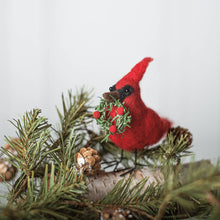 Load image into Gallery viewer, Cardinal With Wreath Critter