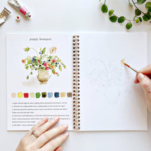 Load image into Gallery viewer, Bouquets watercolor workbook