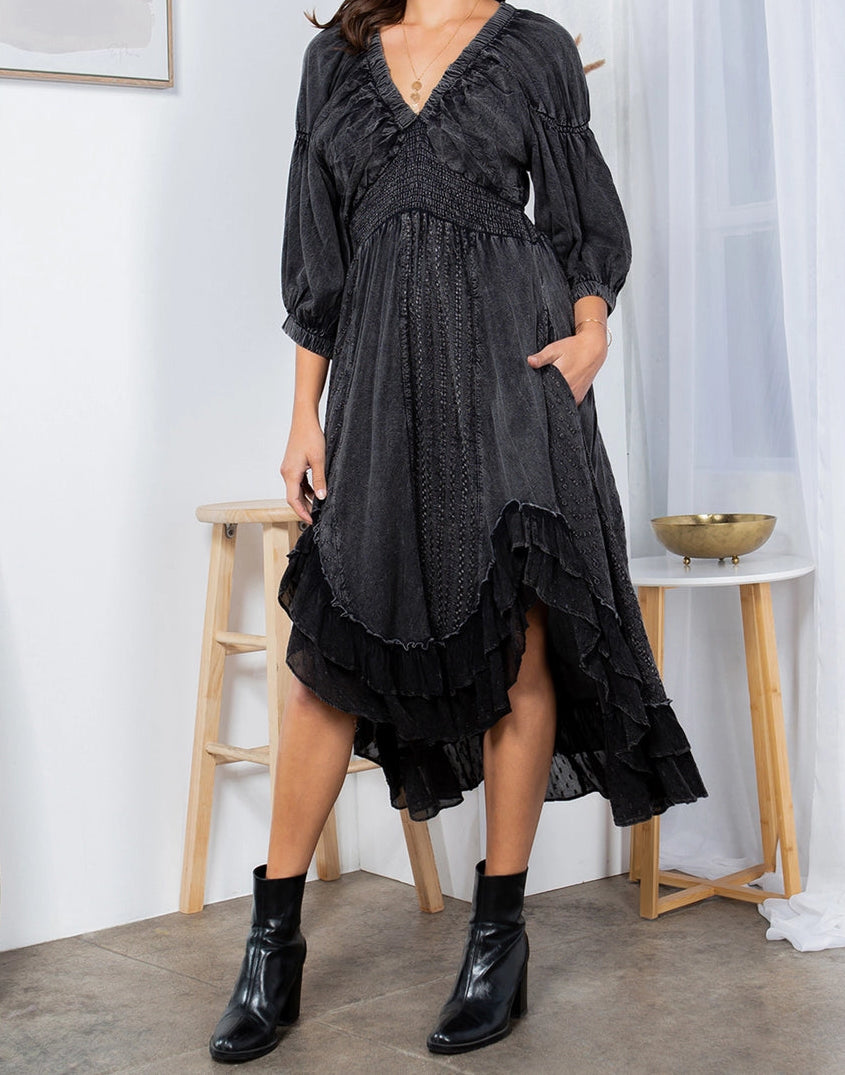 Effortless Elegance V-Neck Dress