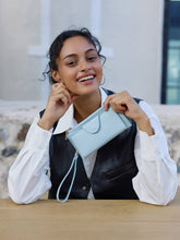 Load image into Gallery viewer, Kyla RFID Wallet w/ Snap Closure: Gunmetal