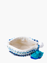 Load image into Gallery viewer, Josephine Printed Cotton Pouch w/ Tassels: Coral-Multi
