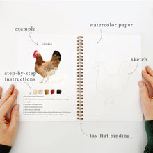 Load image into Gallery viewer, emily lex studio - Animals watercolor workbook