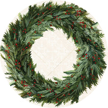 Load image into Gallery viewer, Paper Christmas Wreath Placemat
