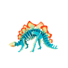 Load image into Gallery viewer, 3D Wooden Puzzle with Paint Kit: Stegosaurus